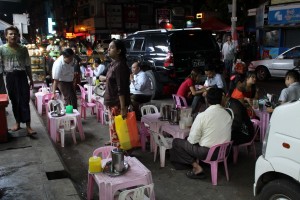 Rangoun - Restaurant de rue