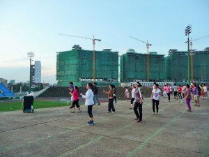 Phnom Penh - Cours de fitness style Cambodge