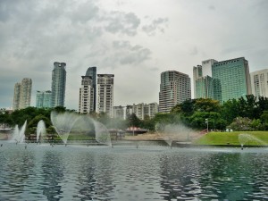 Kuala Lumpur - Jardin des tours Petronas